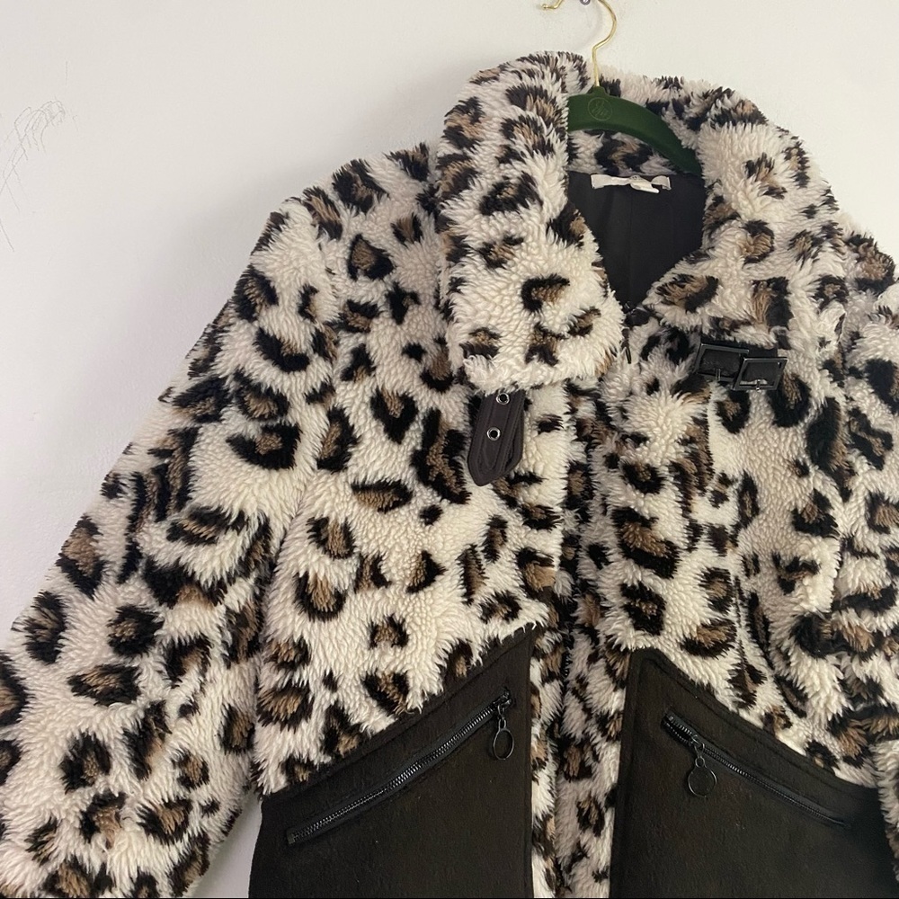 JONATHAN SIMKHAI leopard fuzzy COAT - image 6